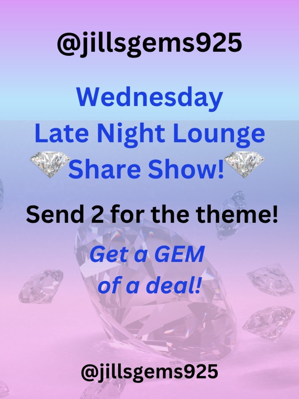 Jillsgems925 is Live💎 Weds - Just Jewelry Live then Late Night Lounge Share Show - Picture 4 of 7